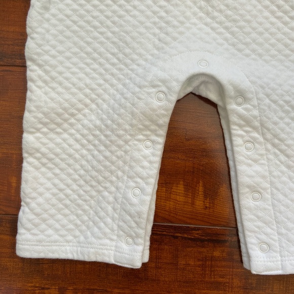 Janie and Jack White Quilted Sleeper Gray Giraffe - Picture 8 of 8